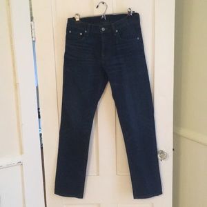 Uniqlo jeans mid rise straight leg - size 30